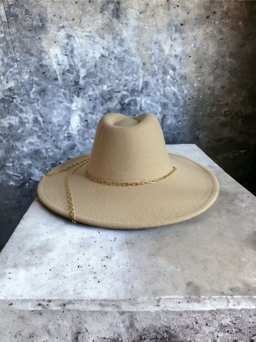 Klobúk CHAIN beige