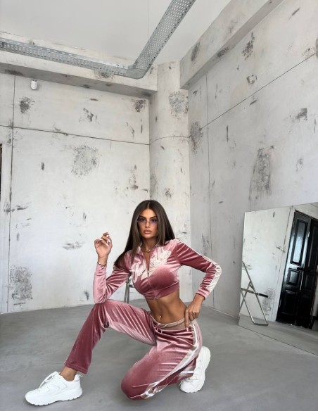 Velúrová súprava MELANIE Pink