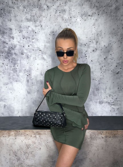 Módne šaty VITTORIA Khaki