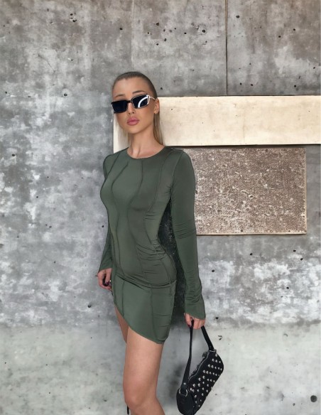 Módne šaty VITTORIA Khaki