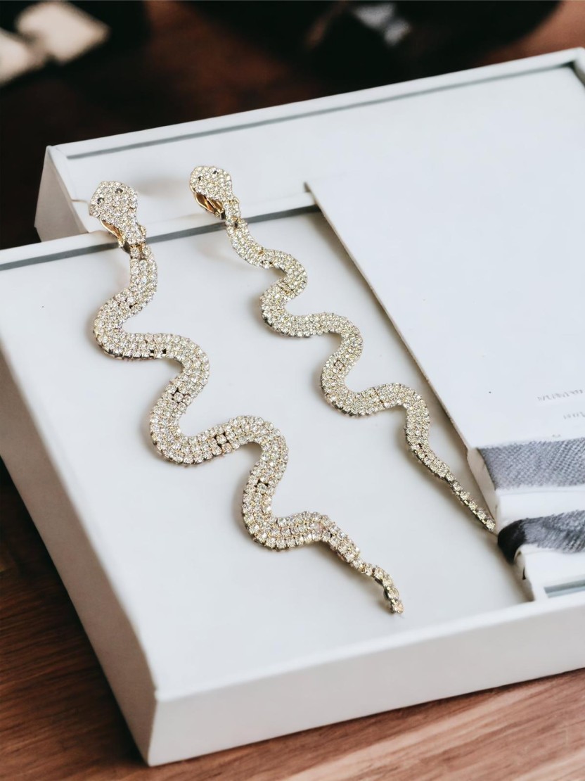 Zirkónové náušnice SNAKE