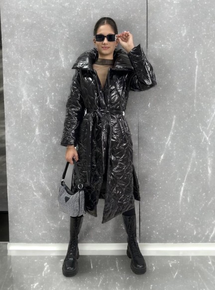 Luxusná maxi bunda GRACE Black 2