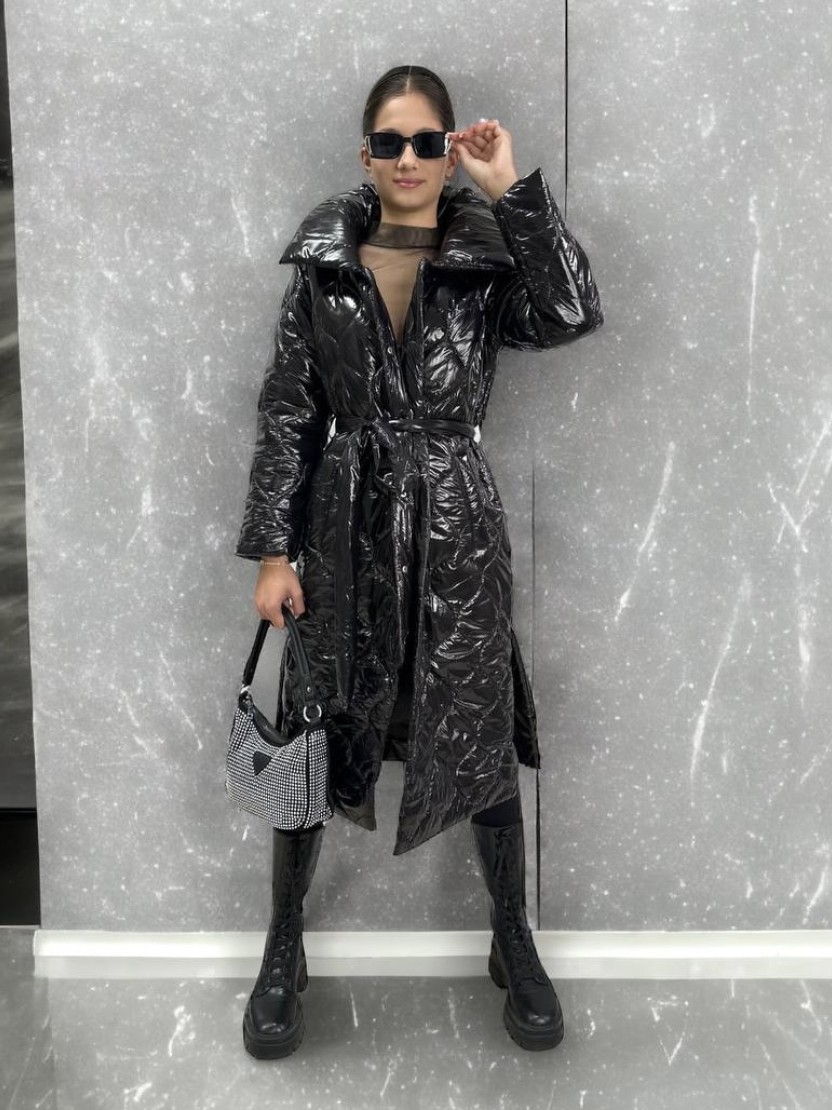 Luxusná maxi bunda GRACE Black