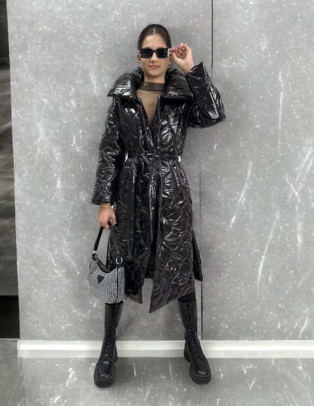 Luxusná maxi bunda GRACE Black
