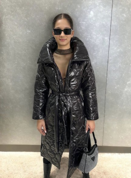 Luxusná maxi bunda GRACE Black
