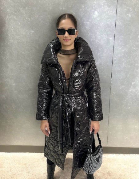 Luxusná maxi bunda GRACE Black