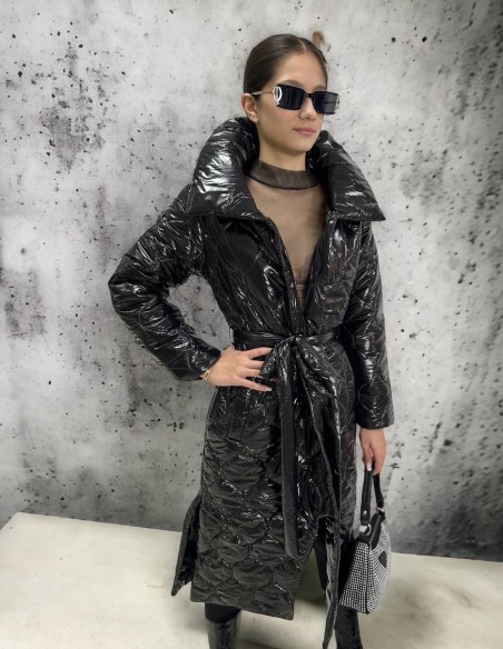 Luxusná maxi bunda GRACE Black