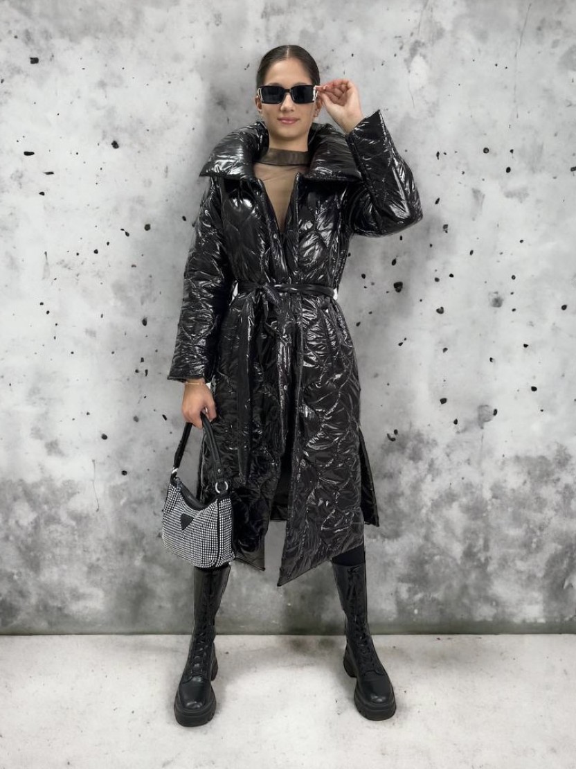 Luxusná maxi bunda GRACE Black