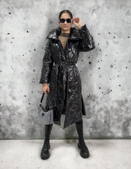 Luxusná maxi bunda GRACE Black
