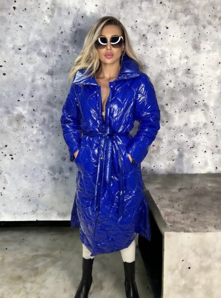 Luxusná maxi bunda GRACE Blue 2