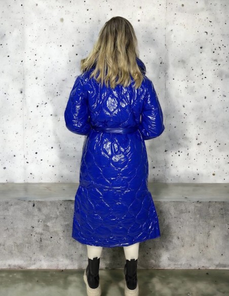 Luxusná maxi bunda GRACE Blue