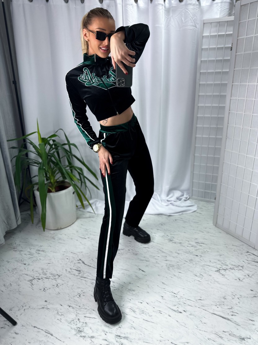Velúrová súprava MELANIE Black