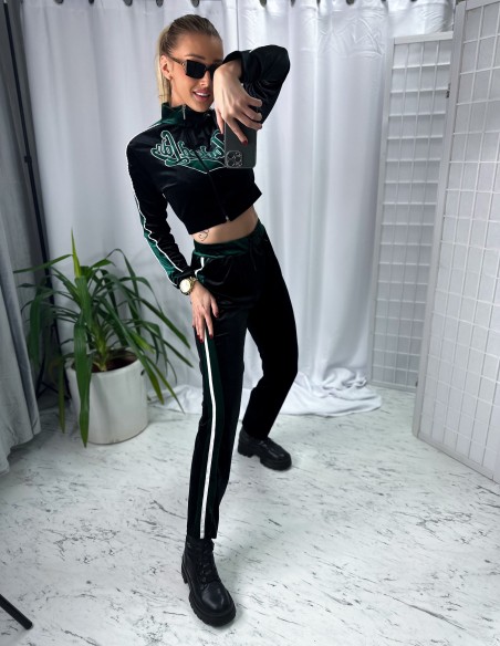 Velúrová súprava MELANIE Black
