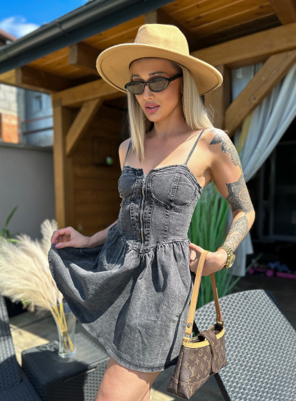 Šaty DENIM black