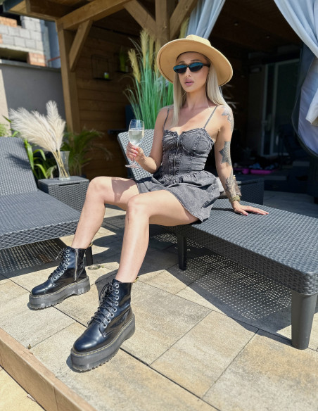 Šaty DENIM black