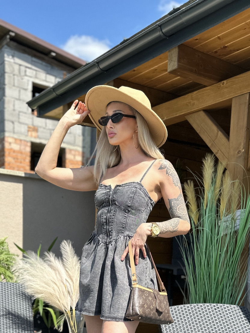 Šaty DENIM black