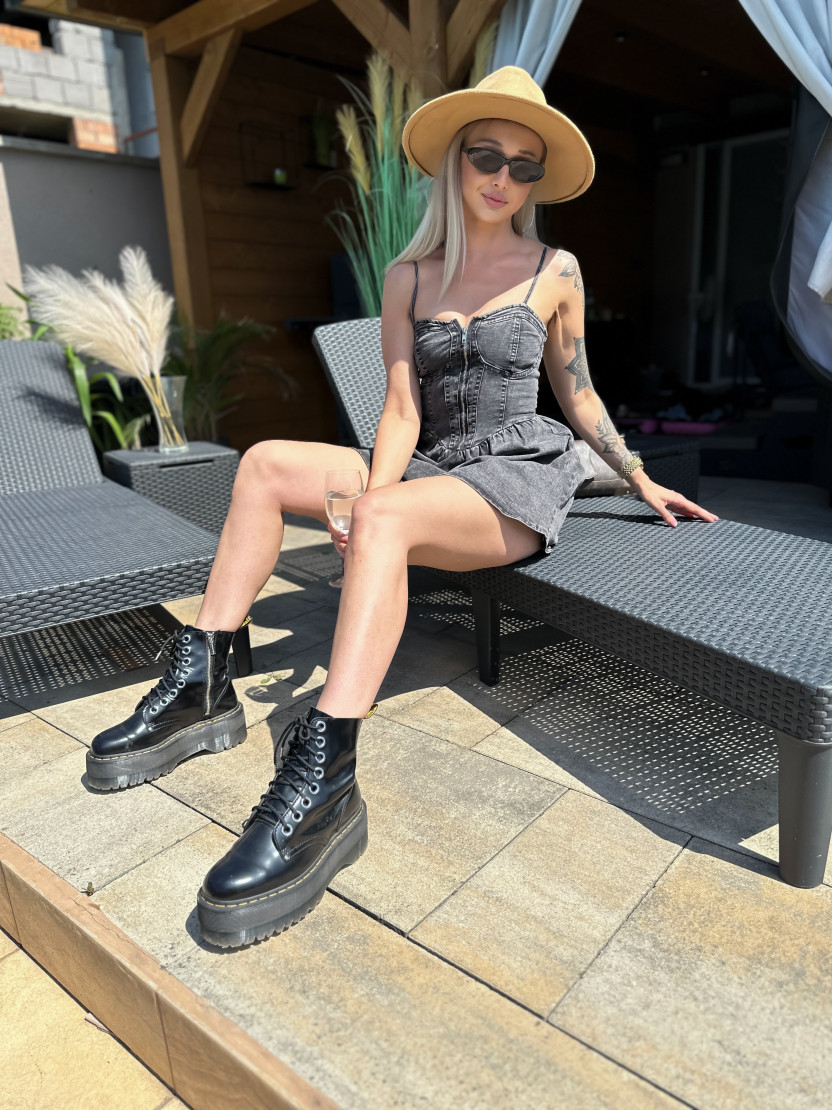 Šaty DENIM black