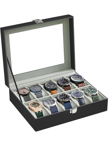 Dizajnový box na hodinky SWATCH / Čierny