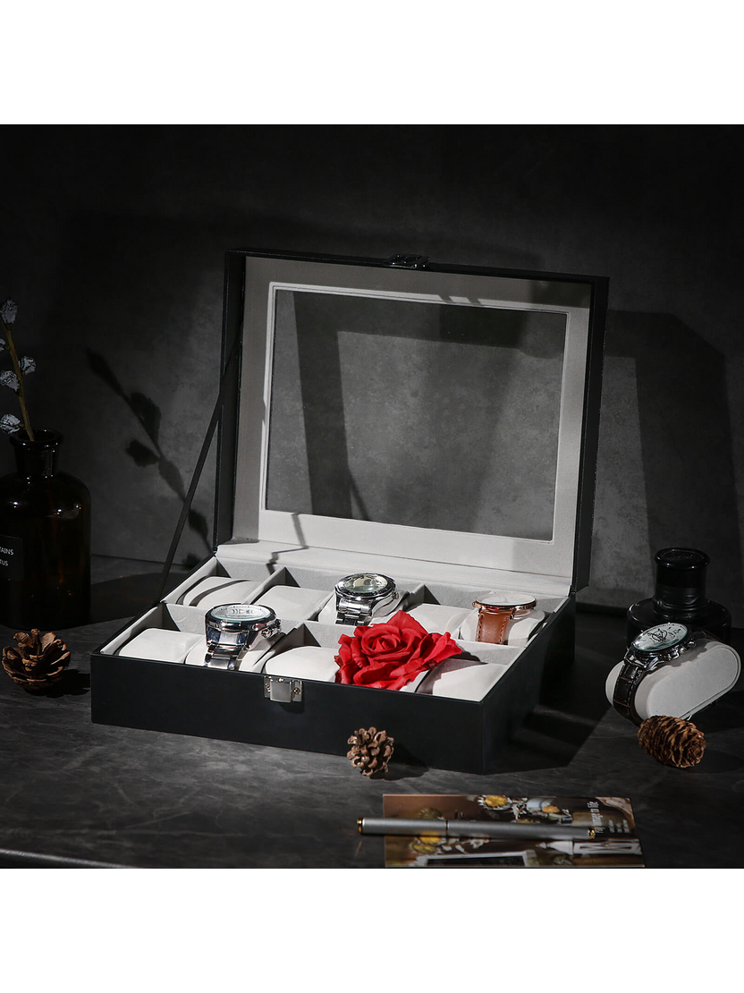 Dizajnový box na hodinky SWATCH / Čierny
