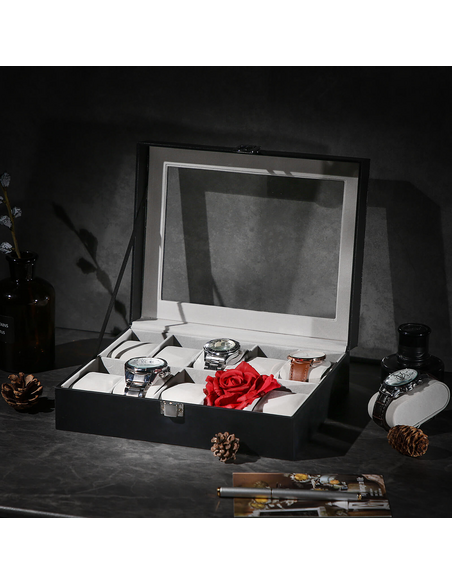 Dizajnový box na hodinky SWATCH / Čierny
