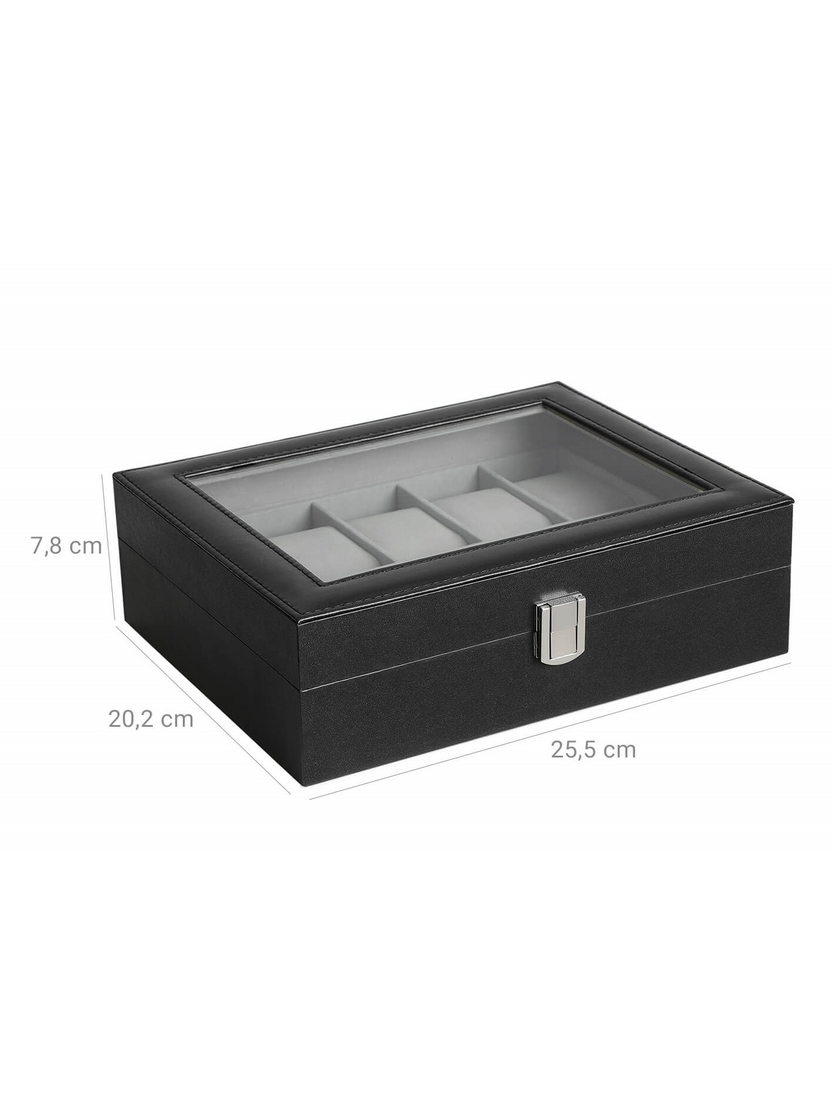 Dizajnový box na hodinky SWATCH / Čierny