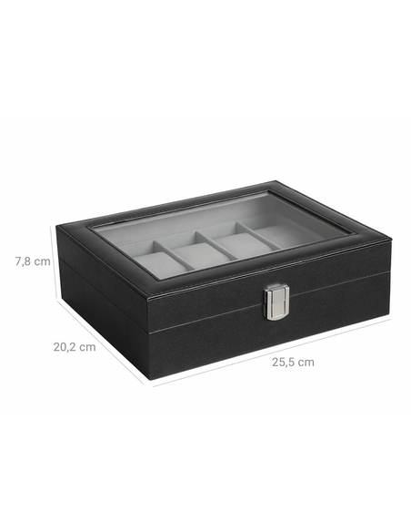 Dizajnový box na hodinky SWATCH / Čierny