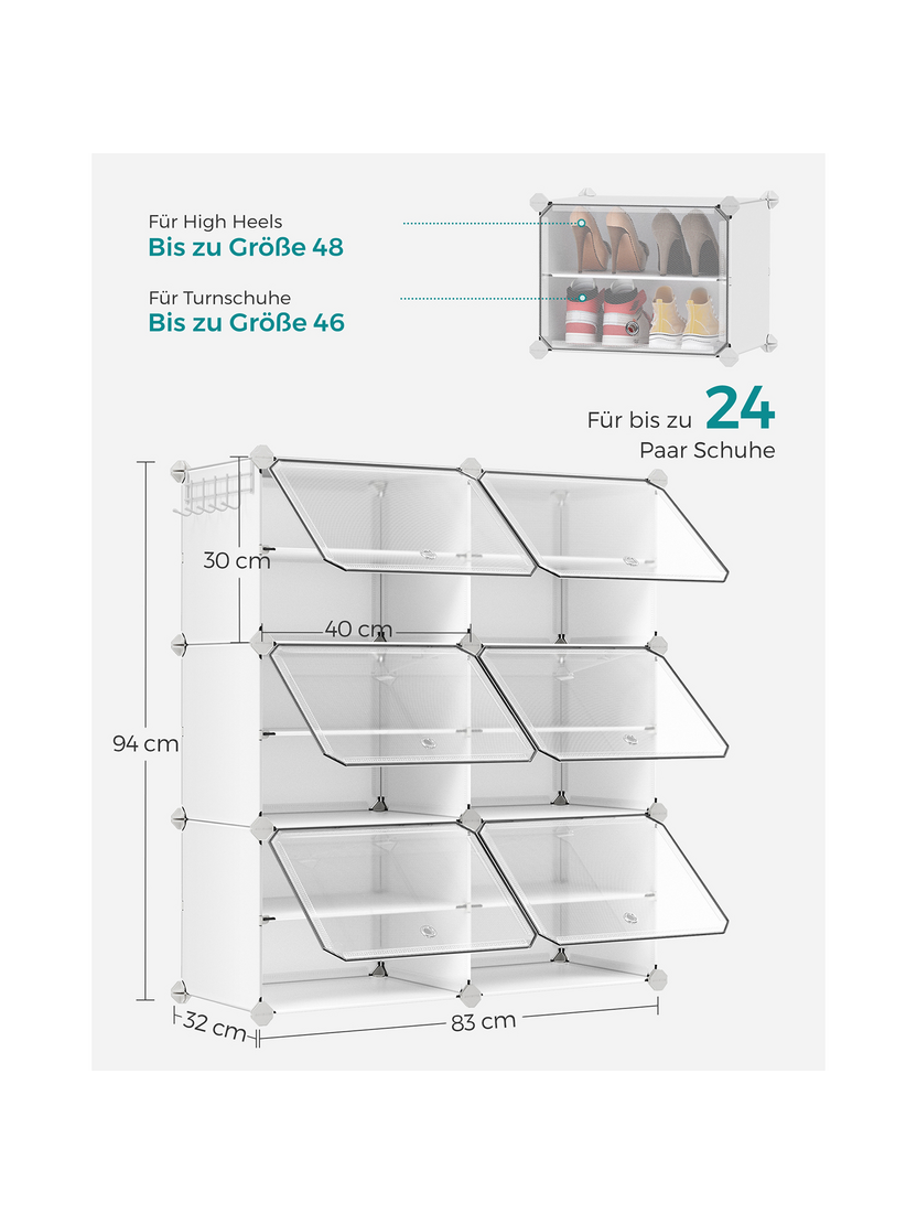 6-dielny úložný box na topánky MODULAR FASHION...