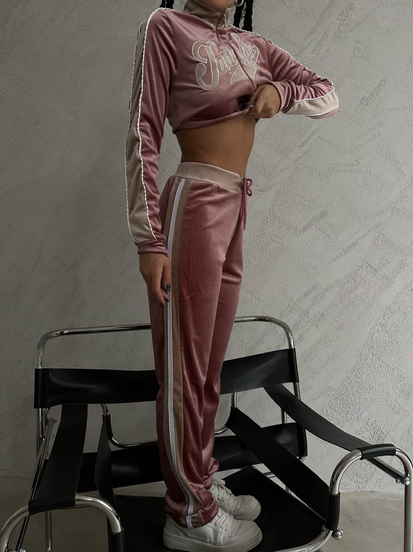 Velúrová súprava MELANIE Pink