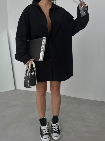 Bavlnená košeľa VALERIA Black