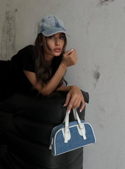 Kabelka KIM denim White 2