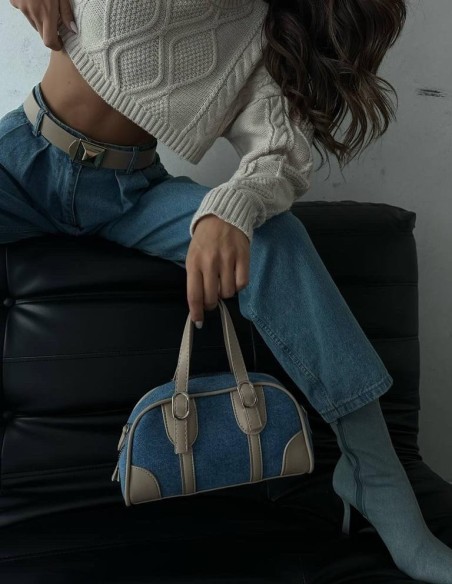 Kabelka KIM denim Beige
