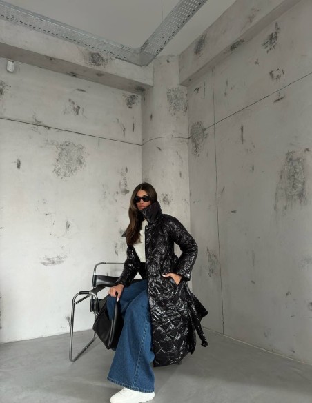 Luxusná maxi bunda GRACE Black