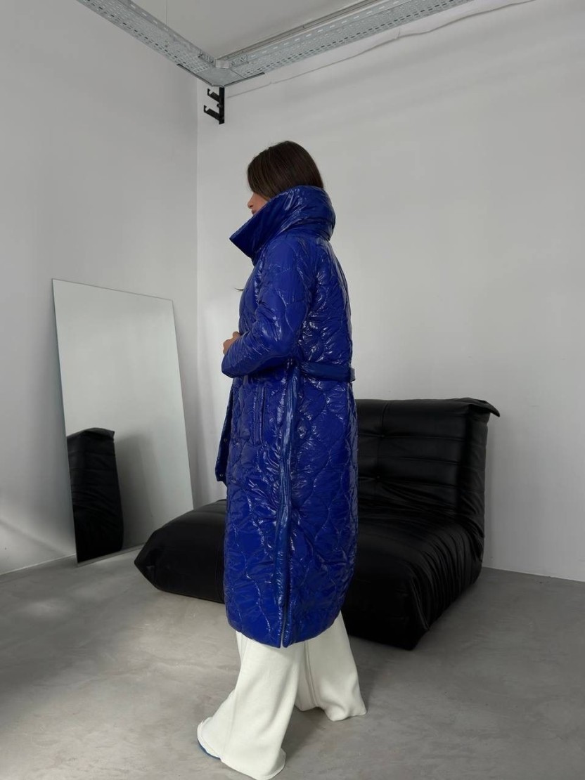 Luxusná maxi bunda GRACE Blue