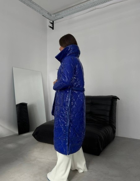 Luxusná maxi bunda GRACE Blue